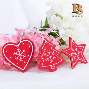 Hot Selling Small Wooden Decoration Pieces Christmas Tree Hanging Fairy Wooden party Ornament