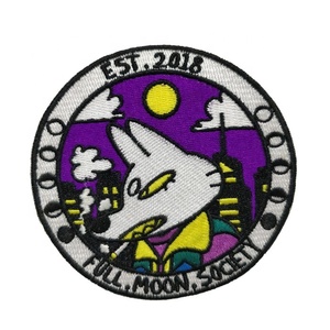 批发设计绣花刺绣补丁定制定制尺寸热切割/冷切/超声波切割面料3D铁-on 100 Pcs - Product Image 4