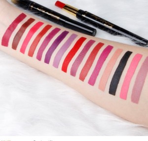 QIBEST-pintalabios rojo mate para <span class=keywords><strong>mujer</strong></span>, cosméticos, maquillaje, resistente al agua, larga duración, romántico, Belleza - Product Image 3