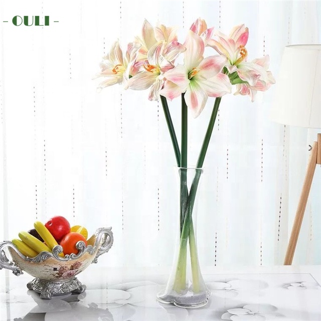 Dekorative Knstliche Amaryllis-Blumen aus Seide PU-Amaryllis Latex-Blume|  Alibaba.com