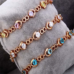 72723 크리스마스 선물 18k 골드 컬러 행운의 부적 팔찌 - Product Image 2