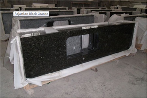 Losas y baldosas de granito negro indio, tamaño personalizado listo para exportación India para encimeras de suelo - Product Image 2