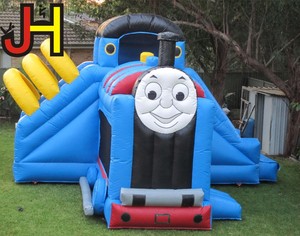 Attraktive aufblasbare <span class=keywords><strong>Thomas</strong></span> Hüpfburg/aufblasbare Jumper Türsteher mit Rutsche Combo/aufblasbare Cartoon Castle zu verkaufen - Product Image 3