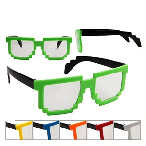 Offre Spéciale carré mosaïque pixel 8 bits graphiques gamer geek nouveauté lunettes de soleil