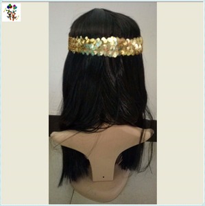 <span class=keywords><strong>Donne</strong></span> adulte partito fantasia Cleopatra <span class=keywords><strong>parrucche</strong></span> sintetiche <span class=keywords><strong>di</strong></span> <span class=keywords><strong>colore</strong></span> nero con fascia HPC-1150 - Product Image 4