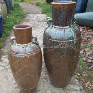 Grande taille extérieur porte en céramique pots de plantes de jardin - Product Image 5