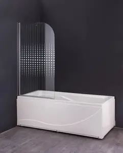 140x80cm reversível impressão porta de vidro do chuveiro, bandeja acrílica do chuveiro porta, porta de vidro do chuveiro sem moldura