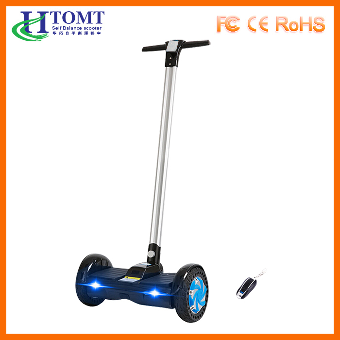 2016 HTOMT 8 " poignée l équilibré grande roue scooter hoverboard avec bluetooth à vendre