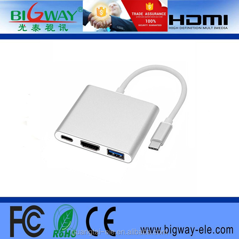 Высокое Качество multi usb3.1 типа с Hdmi + USB 3.0 + PD тип c usb type-c hdmi с бп и usb3.0 адаптер