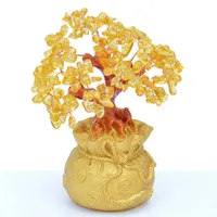 Edelstein citrin kristall Baum edelstein baum für Decor Reiki Metaphysische Feng shui und Healings