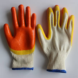 Suncend سلامة سعر المصنع حار بيع مزدوجة اللاتكس القطن coatted قفازات العمل بالجملة - Product Image 3