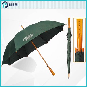 Forte facile à transporter étanche sunique straight no métal pluie parapluie bois - Product Image 1