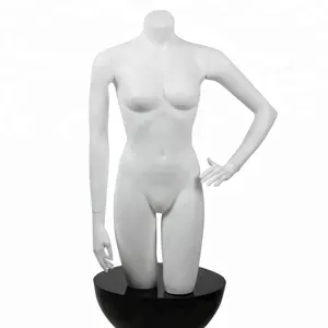 Half body men mannequin doll fiberglass male mannequin torso