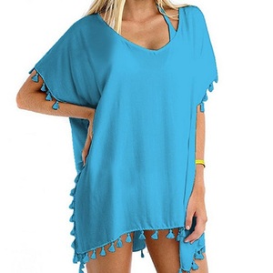 Wholesale Sexy Women Beach Swimsuit Cover up Tassel Bikini Swimwear <strong>Sarong</strong> <strong>Wrap</strong> - Product Image 2