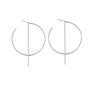 2021 핫 세일 패션 간단한 골드 큰 서클 귀걸이 - Product Image 4