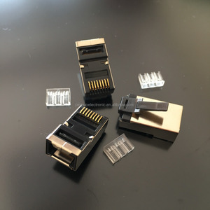 ขั้วต่อ RJ45 <span class=keywords><strong>STP</strong></span> <span class=keywords><strong>Cat6</strong></span>ตัวผู้พร้อมแถบโหลด6up 2 - Product Image 2