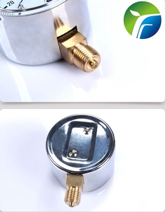 Feilte Manometer Y40-100 Mm/Bodem Of Back Black Steel Case 1/4 Npt Aansluiting 160 Mbar Manometer - Product Image 6