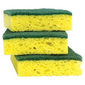 Best Manufacturer Household Scrub Cellulose Sponge Natural Wood Pulp Sponge