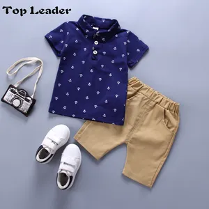 2021 Zomer Nieuwe Kleding Sets Jongen Katoen Casual Kinderkleding Baby Jongens T-shirt + Shorts Broek 2 Stuks Kleding sets