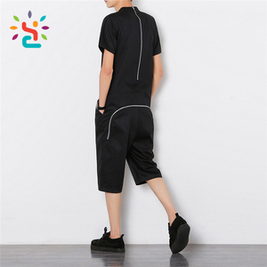Tuta Intera con Zip Posteriore per <span class=keywords><strong>Uomo</strong></span>, Pigiama Sportivo Nero, Promozione - Product Image 4