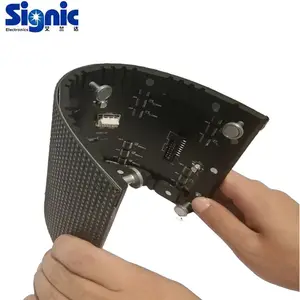 Shenzhen flessibile pieghevole fase display a led/flessibile led tenda di visione