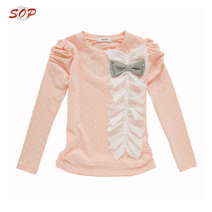 Top de diseño de cuello redondo para niños, última <span class=keywords><strong>blusa</strong></span> de otoño para niños, diseño de <span class=keywords><strong>blusa</strong></span> para niña bebé - Product Image 1