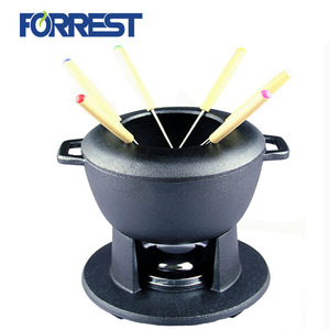 Ensemble de <span class=keywords><strong>fondue</strong></span> en <span class=keywords><strong>fonte</strong></span> pour la cuisson de la viande, ensemble de <span class=keywords><strong>fondue</strong></span> <span class=keywords><strong>à</strong></span> anneaux festonnés, vente en gros - Product Image 2