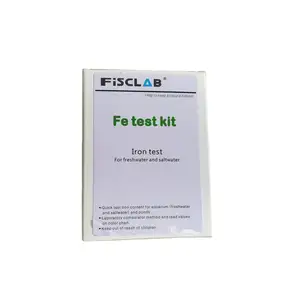 FISCLAB Fe Test Kit 50 Tests- Aquarium Iron Quick Test Kit for Plant Fish Reef Tanks Freshwater / Marine Aquariums Fe