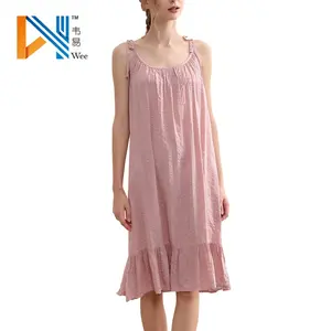 Summer Girls Lady Homewear Chemise Gentle Sleeveless Dress Princess Sweet Night Skirt Pajamas For Sleep Wear