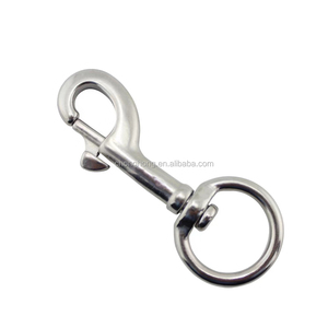 304/316 thép không gỉ Snap móc đơn xoay mắt mùa xuân móc với vòng kim loại Snap móc - Product Image 2
