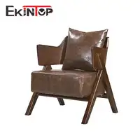 Single Seat Leather Lounge Sofa Chair, Standard Size