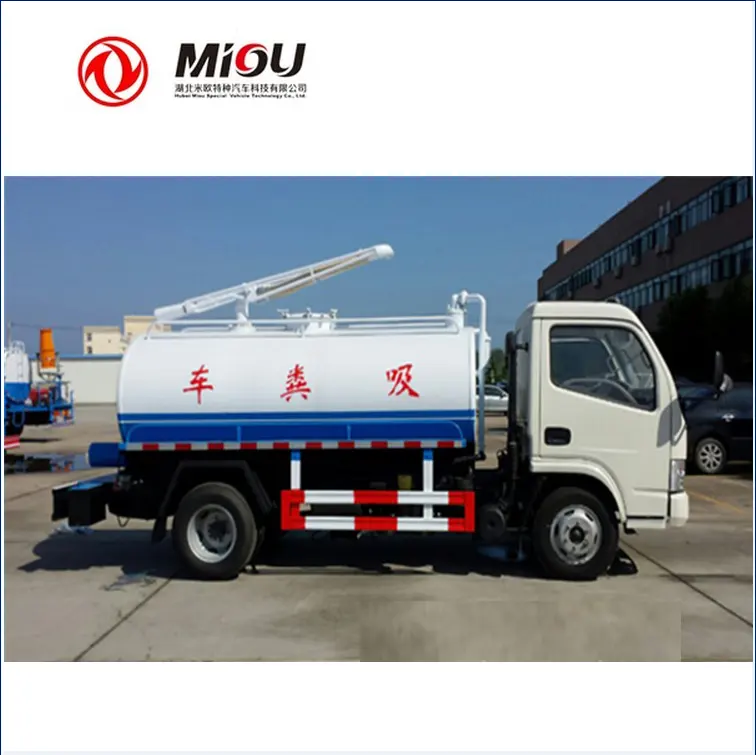 DongFeng dizel kanalizasyon emme kamyonu 8000L septik tank kamyon