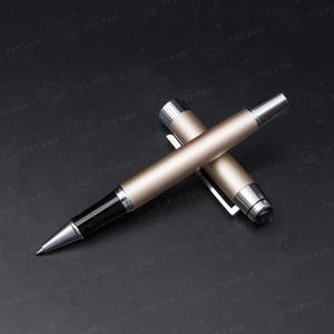 TTX 맞춤형 로고 고급 임원용 블랙 글로스 메탈 볼펜 (독일산 잉크, 긴 필기 길이, 남성용) - Product Image 3