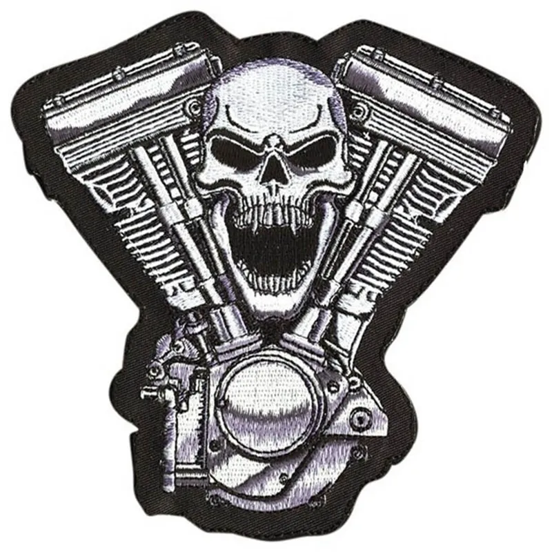 Broderie personnalisée nom badge modèle en gros grande moto emblème applique brodée patch