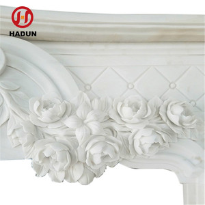 Foyer <span class=keywords><strong>électrique</strong></span> en marbre blanc pur pour sculpture de fleurs, à vendre, w - Product Image 5