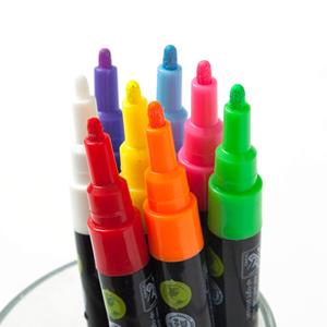 Lot de <span class=keywords><strong>10</strong></span> marqueurs à craie liquide colorés de qualité supérieure pour tableau noir, fenêtre, étiquettes, bistro, verre, tableaux blancs - Product Image 2