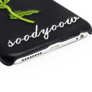 fondo ricamato <span class=keywords><strong>rosa</strong></span> cassa del telefono cassa del telefono oem oem cassa del telefono del cuoio genuino per il <span class=keywords><strong>iphone</strong></span> <span class=keywords><strong>6</strong></span>/<span class=keywords><strong>6</strong></span> s plus - Product Image 5