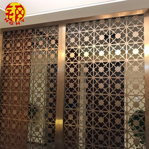 Dunkelbraune Kabine Trennwand nach Hause laser geschnittenes Gitter billige Raumteiler - Product Image 2