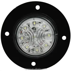 E mark DOT 12-24V 2 inch Round Truck Trailer Bus Front End Outline Side Marker LED Lights