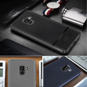 Nuovi Arrivi <span class=keywords><strong>A7</strong></span> 2018 Posteriore Del Telefono Mobile Caso Della Copertura del Cuoio Del Modello Sillicon Cassa Del Telefono di TPU per la Galassia A8 2018 Plus - Product Image 4