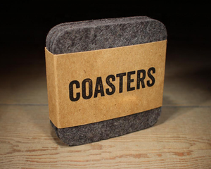 TABLE COASTERS - COLORFUL SQUARE FELT COASTERS