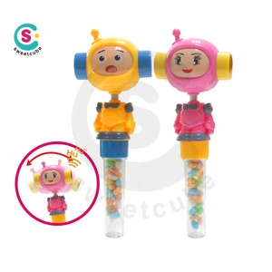 Sweetcube Pesawat Ruang Angkasa Terbang Mainan Permen Kartun Pesawat dengan Lampu Permen Mainan - Product Image 4