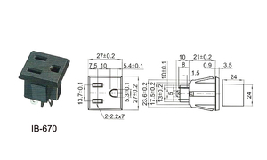 IB-670 Hoge Kwaliteit Ons 10a 250V Ac <span class=keywords><strong>3</strong></span>-weg Stekker Stopcontact Elektronische Stopcontact Vrouwelijke Connectoren <span class=keywords><strong>Adapter</strong></span> - Product Image 3