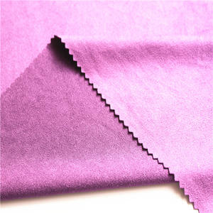 Tissu Keqiao 2026, tissu en daim éco extensible uni teint pour veste - Product Image 3