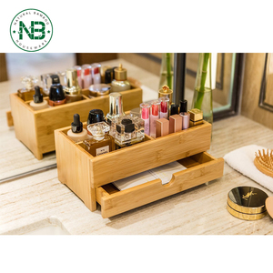 Bamboo Desktop <span class=keywords><strong>Organizer</strong></span> กล่องเก็บเครื่องสำอางมินิโต๊ะแต่งหน้าด้วยลิ้นชัก - Product Image 5