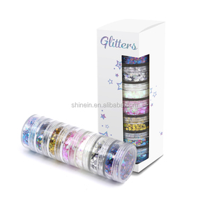 Chunky Glitter Holographique Cosmétique Grade <span class=keywords><strong>Eye</strong></span> Glitter Mixte Shinein Rose Luxe Ombre À Paupières Poudre Sec Maquillage Ombre À Paupières 8g