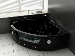 <span class=keywords><strong>Baignoire</strong></span> d' hydrothérapie d'<span class=keywords><strong>angle</strong></span> , noire bain thermale phénoménal - Product Image 1