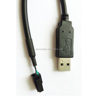 Cable Convertidor USB a RS232 Personalizado con Terminales RX/TX/GND