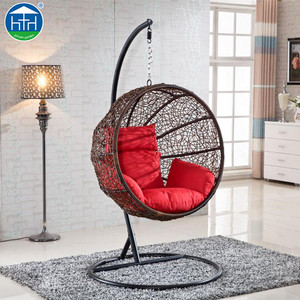 DW-CH171017 En Plein Air À <span class=keywords><strong>Bascule</strong></span> Suspendu Rotin Ball Chair, Rond Fauteuil Suspendu - Product Image 3