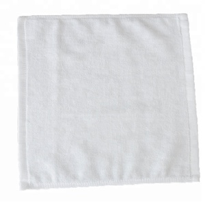 The cheapest mini cotton towel star hotel 100%cotton square face towels 30 x 30cm plain white small towel